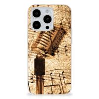 iPhone 15 Pro Max | Siliconen hoesje | met foto Bladmuziek