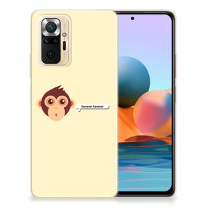 Xiaomi Redmi Note 10 Pro Telefoonhoesje met Naam Monkey