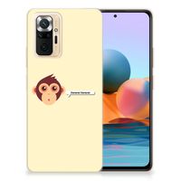 Xiaomi Redmi Note 10 Pro Telefoonhoesje met Naam Monkey - thumbnail