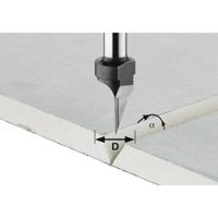 Festool HW S8 D12,5/45° Freesbit Gipsplaatfrees 45° S 8 mm 12,5mm - 491000