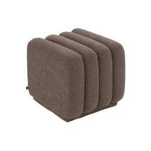 Goossens hocker Leia in boucle donkerbruin