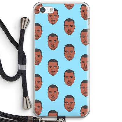 Kanye Call Me?: iPhone 5 / 5S / SE Transparant Hoesje met koord