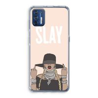 Slay All Day: Motorola Moto G9 Plus Transparant Hoesje Slay All Day: Motorola Moto G9 Plus Transparant Hoesje