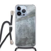 Grey Stone: iPhone 13 Pro Transparant Hoesje met koord