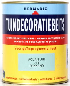 Tuindecoratiebeits 714 aqua blue 750 ml - Hermadix