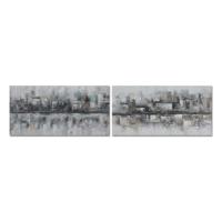Canvas DKD Home Decor Canvas Hout MDF 120 x 2,8 x 60 cm