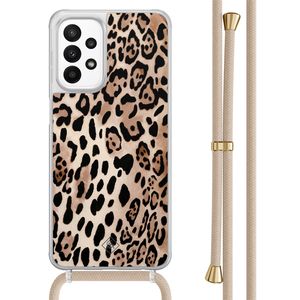 Samsung Galaxy A23 hoesje met koord - Golden wildcat