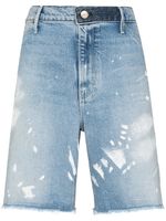 RTA short en jean Hesper à effet taches de peinture - Bleu