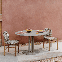 Kave Home Ronde Tuintafel 'Sedalis' Aluminium, 120cm, kleur Taupe