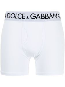 Dolce & Gabbana boxer à bande logo - Blanc