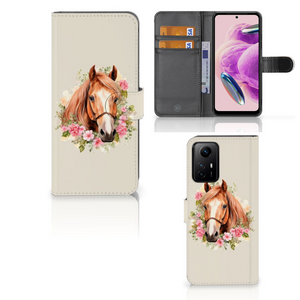 Telefoonhoesje met Pasjes voor Xiaomi Redmi Note 12S Paard