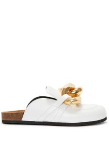 JW Anderson mocassins à détail de chaîne - Blanc