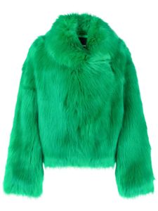 Patrizia Pepe veste en fourrure à coupe oversize - Vert