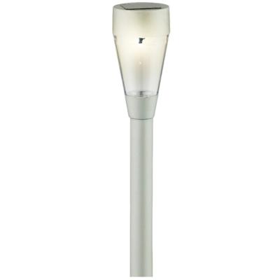 Lumineo Solar tuinlamp - prikspot - zilver - op zonne-energie - 32 cm - tuinverlichting