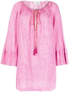 ETRO robe de plage à motif cachemire - Rose