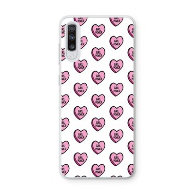 GIRL POWER: Samsung Galaxy A70 Transparant Hoesje