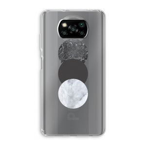Marmeren cirkels: Xiaomi Poco X3 NFC Transparant Hoesje