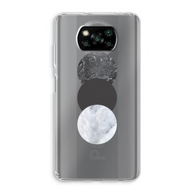Marmeren cirkels: Xiaomi Poco X3 NFC Transparant Hoesje