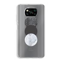 Marmeren cirkels: Xiaomi Poco X3 NFC Transparant Hoesje