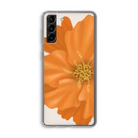 Orange Ellila flower: Samsung Galaxy S21 Plus Transparant Hoesje