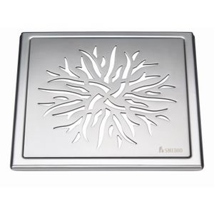 Afvoerrooster Smedbo Outline Met Kroonpatroon 20 x 20 x 0.55 cm RVS Smedbo