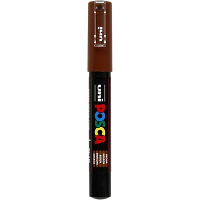 Uni-Posca Posca marker, afm pc-1m, lijndikte 0,7 mm, extra-fijn, bruin, 1 stuk