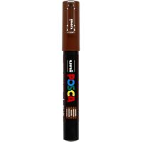 Uni-Posca Posca marker, afm pc-1m, lijndikte 0,7 mm, extra-fijn, bruin, 1 stuk