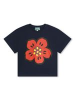 Kenzo Kids t-shirt en coton à logo imprimé - Bleu - thumbnail