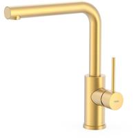 Keukenkraan Tres Top | Opbouw | 360° Draaibaar | Mengkraan | 1-hendel | Rond | 24k Goud mat