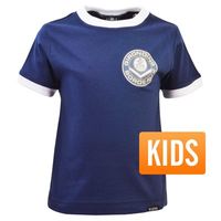 TOFFS - Bordeaux Retro Ringer T-Shirt Kids - Navy - thumbnail