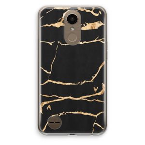Gouden marmer: LG K10 (2017) Transparant Hoesje