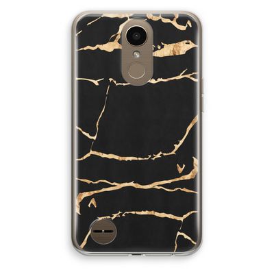 Gouden marmer: LG K10 (2017) Transparant Hoesje