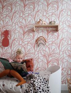 Behang Palmleaves Rol Warmpink