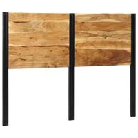 Hoofdeinde 140 cm massief hout acacia en ijzer - thumbnail