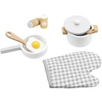 VIGA houten pannenset, kleuren kan variëren , 6 onderdelen/ 1 doos
