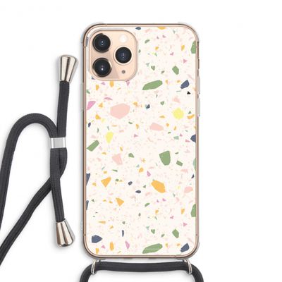 Terrazzo N°21: iPhone 11 Pro Max Transparant Hoesje met koord