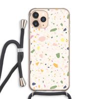 Terrazzo N°21: iPhone 11 Pro Max Transparant Hoesje met koord