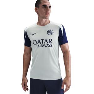 Nike Inter Milan Strike Trainingsshirt 2025-2026 Lichtgrijs Donkerblauw Wit
