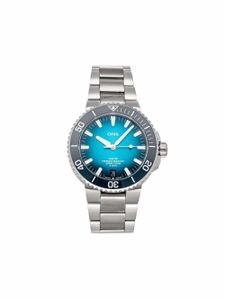 Oris montre Aquis Date 43 mm pre-owned (2021) - Bleu