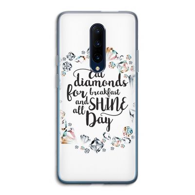 Diamonds: OnePlus 7 Pro Transparant Hoesje