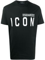 DSQUARED2 t-shirt Icon à logo imprimé - Noir