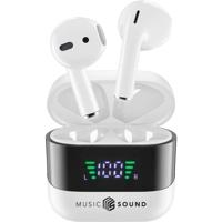 Cellularline In Ear headset Bluetooth, Draadloos Wit, Zwart Oplaadbox, Indicator voor batterijstatus, Volumeregeling