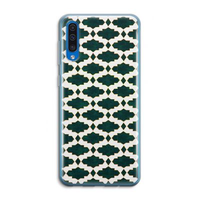 Moroccan tiles: Samsung Galaxy A50 Transparant Hoesje