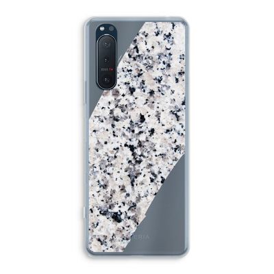 Gespikkelde marmer: Sony Xperia 5 II Transparant Hoesje
