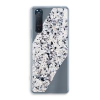 Gespikkelde marmer: Sony Xperia 5 II Transparant Hoesje