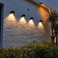 2 stks solar wandlampen outdoor hek licht voor tuin patio balkon binnenplaats villa veranda tuin decoratie sfeer waterdichte wandlamp Lightinthebox