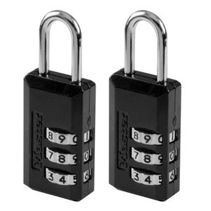 Masterlock 2 Hangsloten, 3 cijfers, 20mm - 646EURT 646EURT