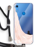 Peach bath: Huawei Y6s Transparant Hoesje met koord