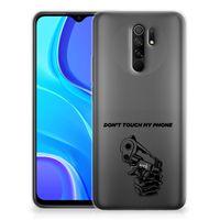 Xiaomi Redmi 9 Silicone-hoesje Gun Don't Touch My Phone