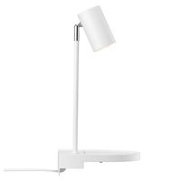 Witte wandlamp met USB schakelaar en plankje verstelbaar Nordlux Cody - thumbnail